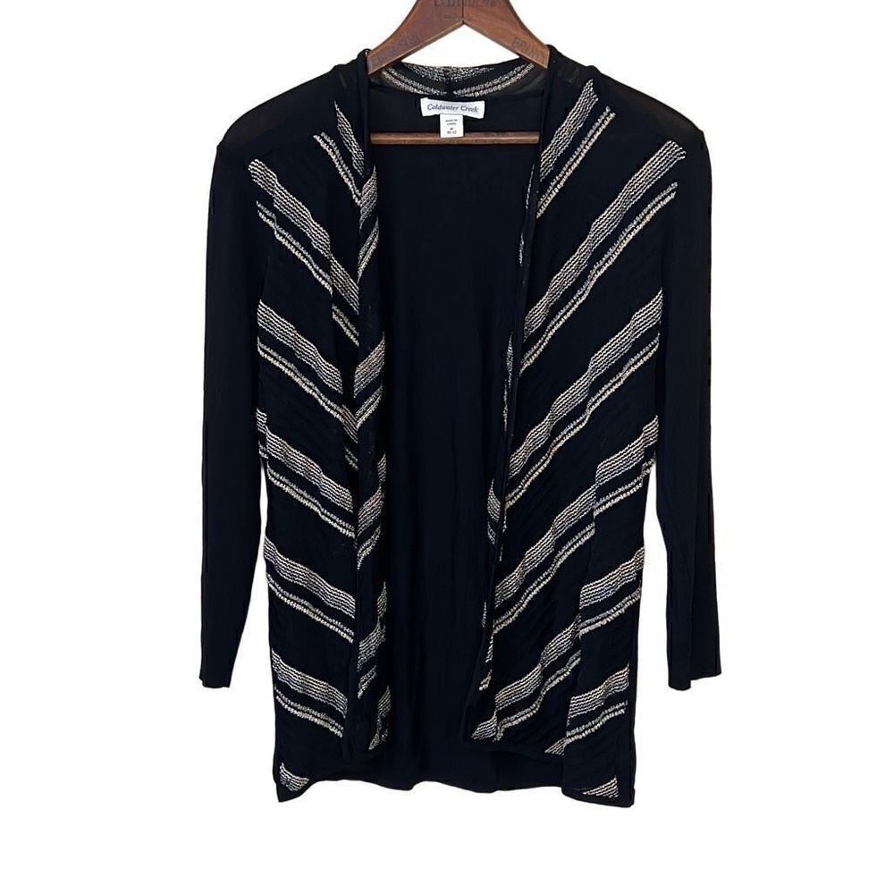 Coldwater Creek Lightweight Open Front Cardigan - Picture 2 of 9